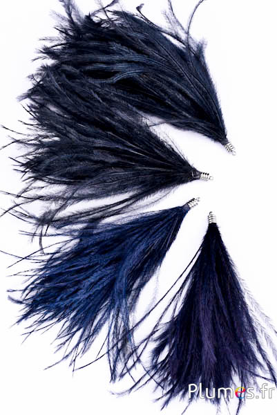 Hanger struisvogel - 9-12 cm - zwart